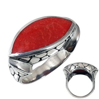 ANELLO EYE con MADREPORA Argento 925 ab