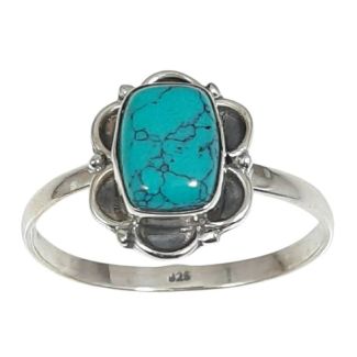 Anello Donna in Argento 925 con Turchese cabochon bp