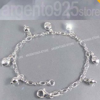 BRACCIALE regolabile Charms COCCINELLA Argento 925 gc