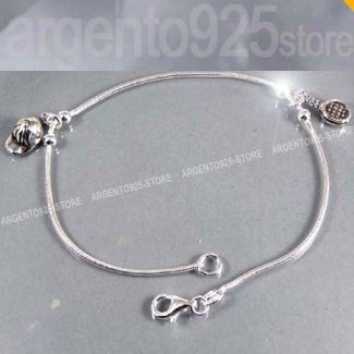 BRACCIALE SNAKE Tennis and Cap hat Argento 925 hb