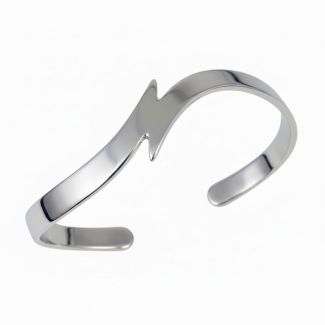 Bracciale Donna Fascia stretta rigido regolabile Argento 925 Gemini  ab