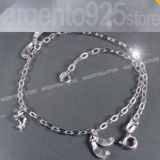 CAVIGLIERA regol. DELFINO solitario Argento 925 ch