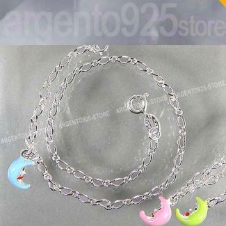 CAVIGLIERA regolabile LUNA RIDENTE Argento 925 ab