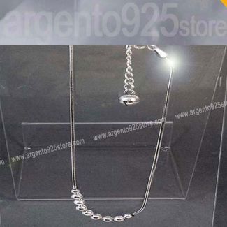 CAVIGLIERA SNAKE con Sonaglio Argento 925 aa