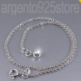 Cavigliera Donna Argento 925 con SONAGLIO - CATENA Rolo' ae