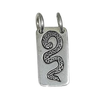CIONDOLO SERPENTE intarsiato Argento 925 ab