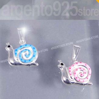 CIONDOLO CHIOCCIOLA luky argento 925 at