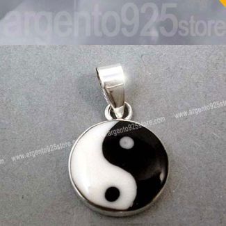 CIONDOLO TAO YIN YANG dm 16 mm - Argento 925 ac