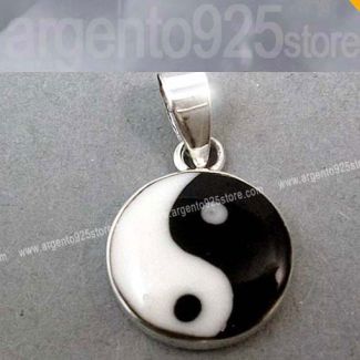CIONDOLO TAO YIN YANG dm 30 mm - Argento 925 ae