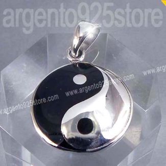 Ciondolo TAO YIN YANG dm 26 mm Argento 925 - VINTAGE Style af