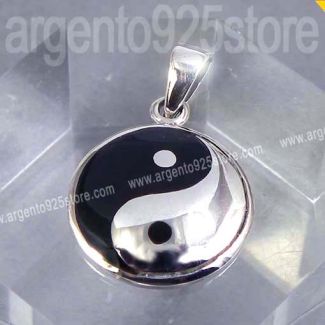 Ciondolo TAO YIN YANG dm 18 mm Argento 925 - VINTAGE Style ag