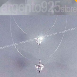 Collana Girocollo in Argento 925 sterling GHOST Gemini Brillanti Punto Luce ar
