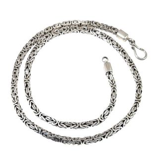 COLLANA SNAKE BOROBUDUR dm 3,5 mm md quadr Arg. 925 cd