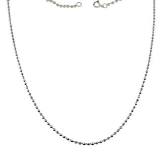 Collana Catena Catenina 55 cm Argento 925 Sfere line aq
