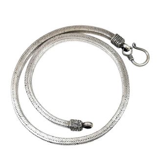 Collana Girocollo Uomo SNAKE in argento 925 dm 4,5 mm Massiccia bi