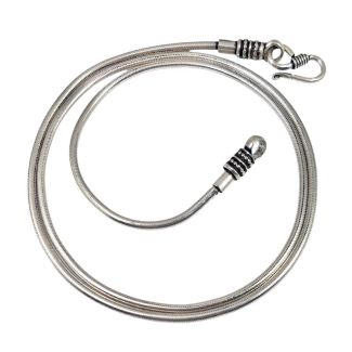 Collana Uomo Donna SNAKE Extra Long Slim in Argento 925 dm 2,5 mm Etnik bm