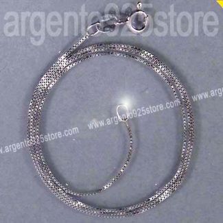 Catenina Girocollo Argento 925 VENEZIANA 45 cm  aa