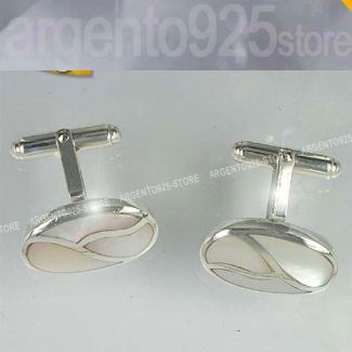 GEMELLI in MADREPERLA  ARGENTO 925 ad