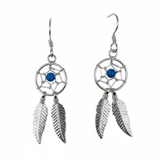 Orecchini  in Argento 925 con Cattura sogni Indiani D'America ab