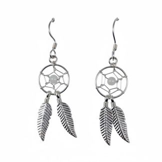 Orecchini  in Argento 925 con Cattura sogni Indiani D'America ac