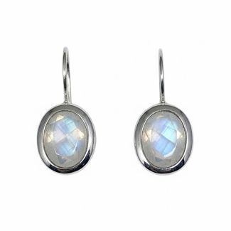 Orecchini Donna in Argento 925 con Labradorite bianca aq