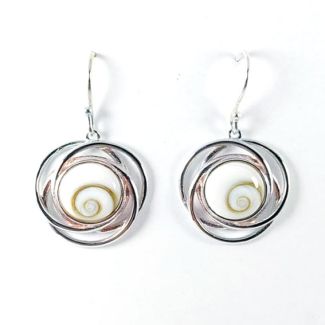 Orecchini Shiva Occhio di Santa Lucia in Argento 925 Spiral ac