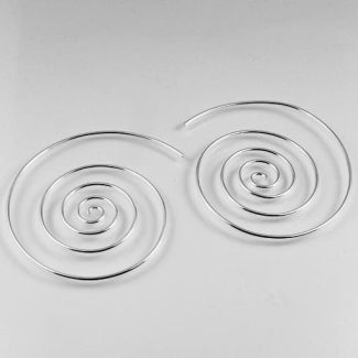 Orecchini cerchio Donna Spirale  45 mm  Argento 925 SPIRAL classic aa
