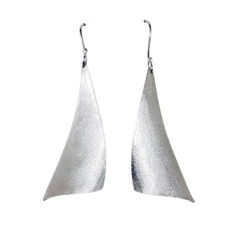 Orecchini Donna pendenti Argento 925 Wind Satinati aa